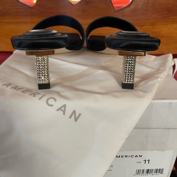 Good American Rhinestone Heels size 11 NIB. Runs small/suited for narrow feet. - Picture 3 of 4